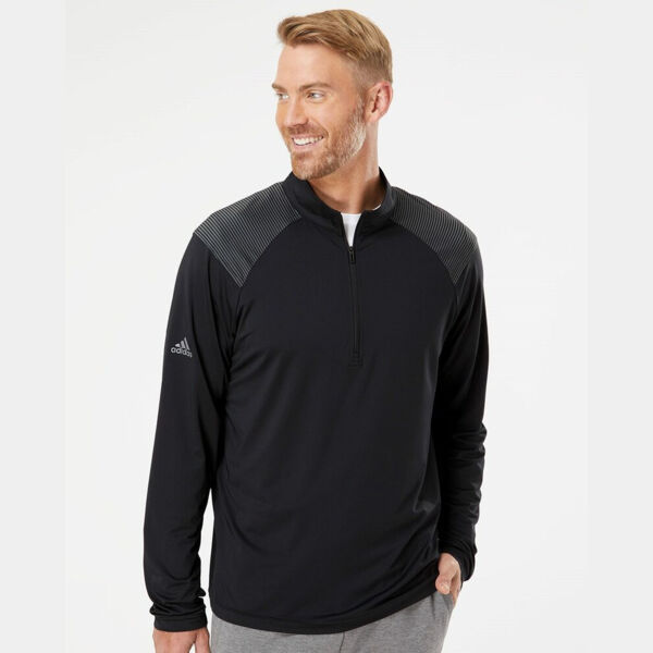 Men's Ultimate365 Lightweight Shoulder Stripe Quarter-Zip Pullover Thumbnail