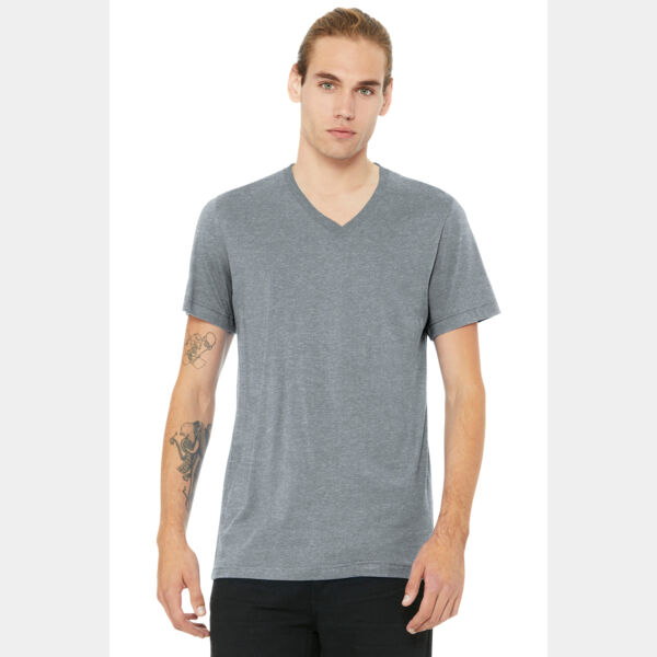 Unisex Heather CVC V Neck Tee Thumbnail