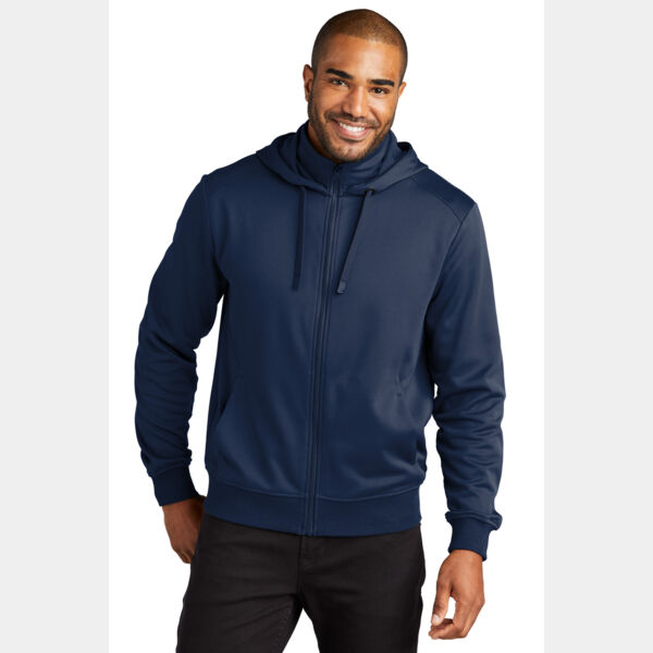 Smooth Fleece Hooded Jacket Thumbnail