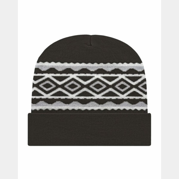 USA- Made Diamond Cuffed Beanie Thumbnail