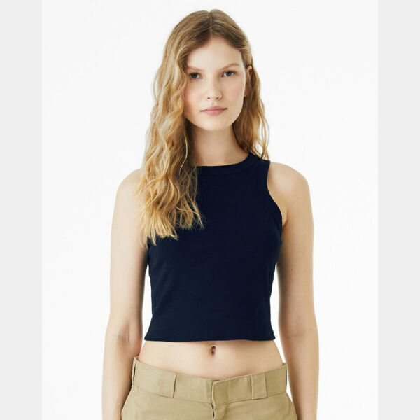 Women's Micro Rib Racer Tank Thumbnail