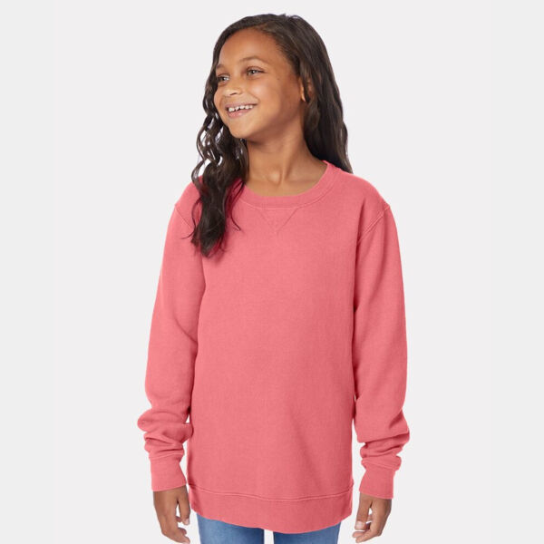 Youth Garment-Dyed Crewneck Sweatshirt Thumbnail