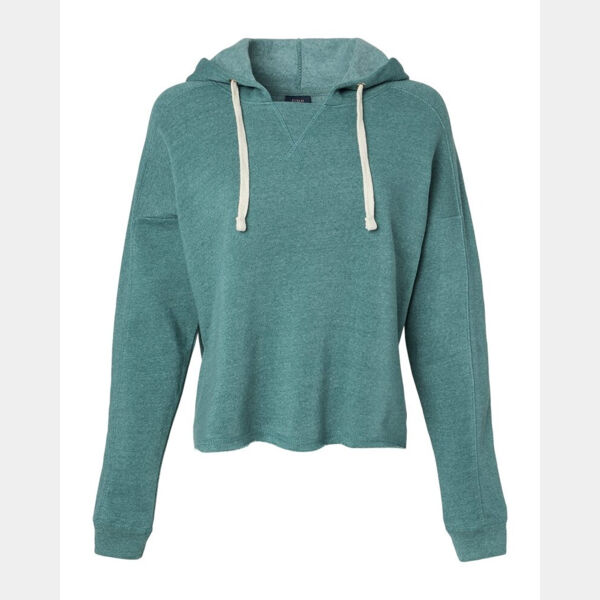 Women's Angel Fleece Crop Hooded Sweatshirt Thumbnail