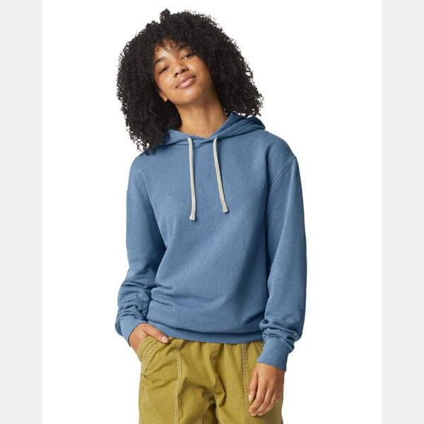 Unisex Garment-Dyed Lightweight Fleece Hooded Sweatshirt Thumbnail