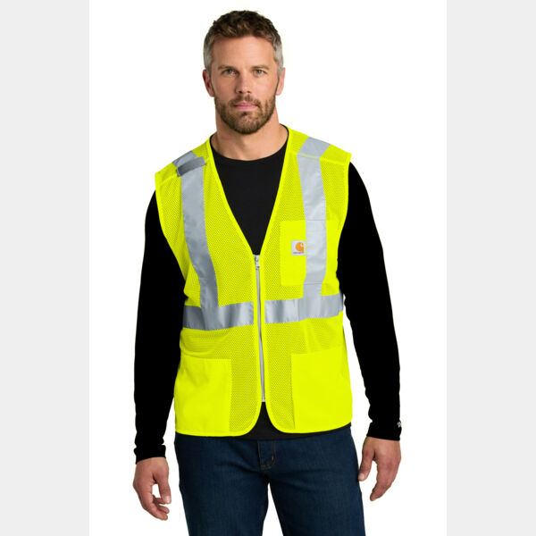 Ansi Class 2 Mesh Zip Front Vest Thumbnail