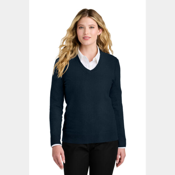 Women's Easy Care V Neck Sweater Thumbnail