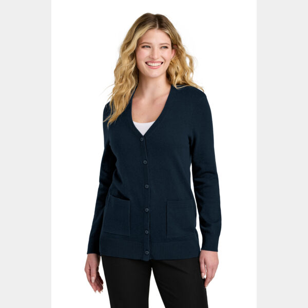 Women's Easy Care Button Up Cardigan Sweater Thumbnail