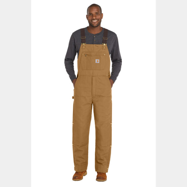 Short Firm Duck Insulated Bib Overalls Thumbnail