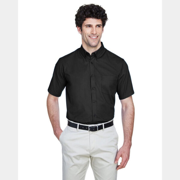 Men's Tall Optimum Short Sleeve Twill Dress Shirt Thumbnail