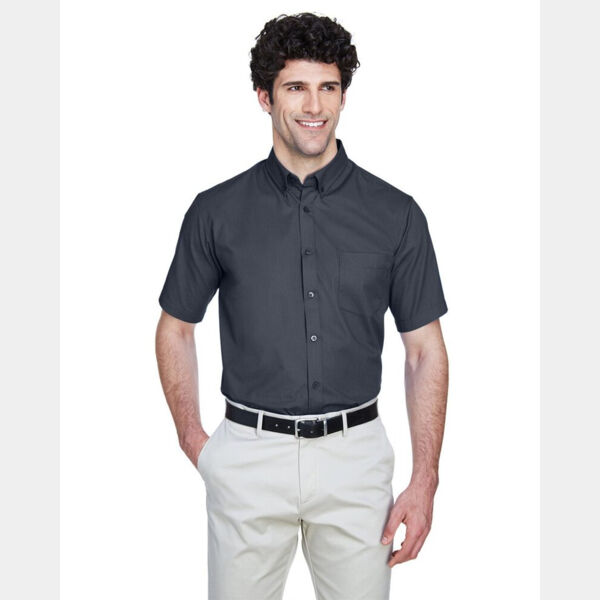 Men's Optimum Short Sleeve Twill Dress Shirt Thumbnail