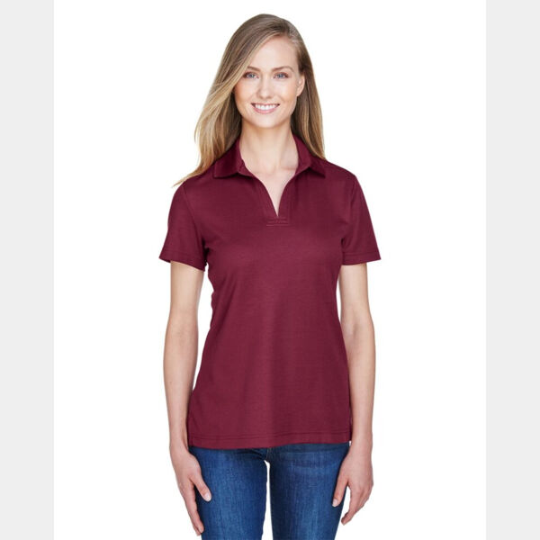 Women's CrownLux Performance® Plaited Polo Thumbnail
