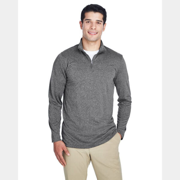 Men's Cool & Dry Heathered Performance Quarter-Zip Pullover Thumbnail