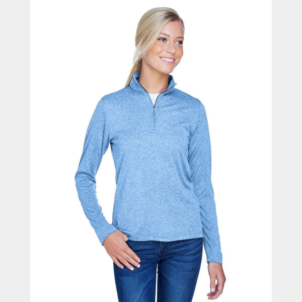 Women's Cool & Dry Heathered Performance Quarter-Zip Pullover Thumbnail