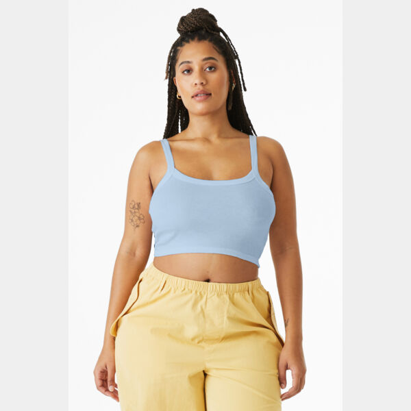 Women's Micro Rib Spaghetti Strap Tank Thumbnail