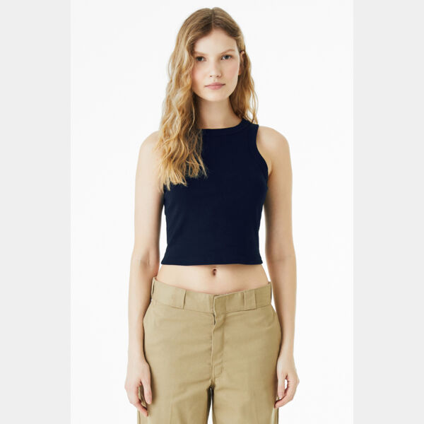 Women's Micro Rib Racer Tank Thumbnail