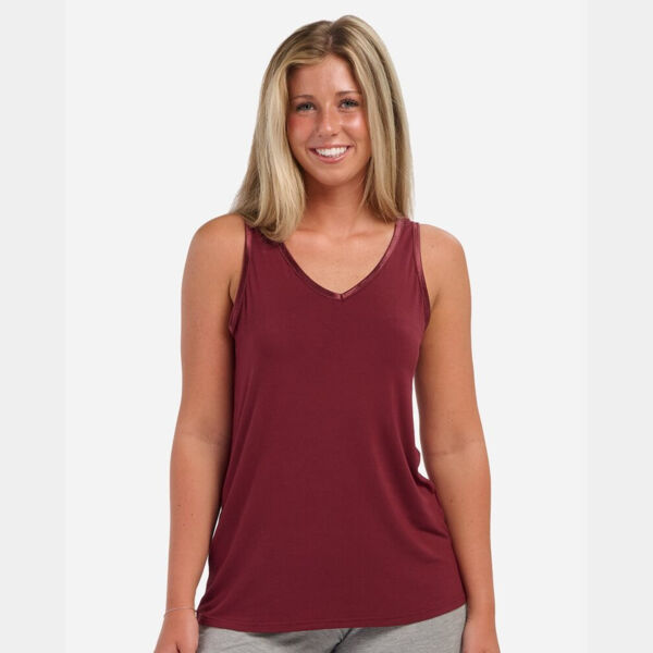 Women's Bamboo V-Neck Tank Top Thumbnail