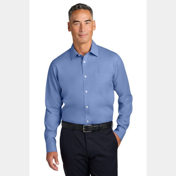 Wrinkle Free Stretch Pinpoint Spread Collar Shirt Thumbnail