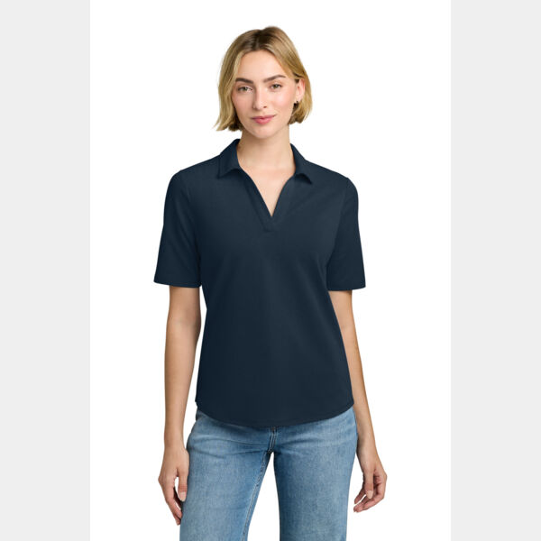 Women's Pinpoint Pique Polo Thumbnail