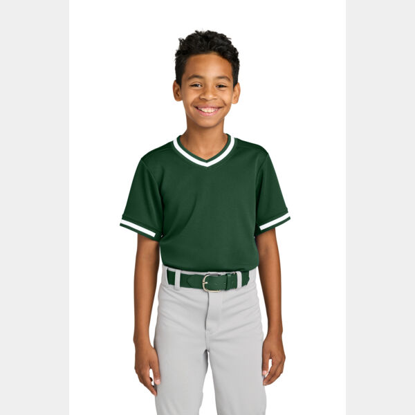 Youth Tough Mesh V Neck Baseball Jersey Thumbnail