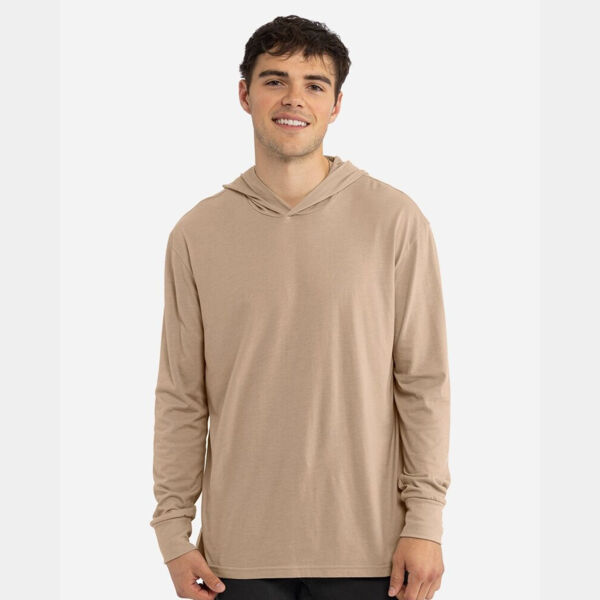 Unisex CVC Hoodie Long Sleeve T-Shirt Thumbnail