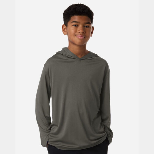 Youth Pro-Lock Performance Hooded Long Sleeve T-Shirt Thumbnail