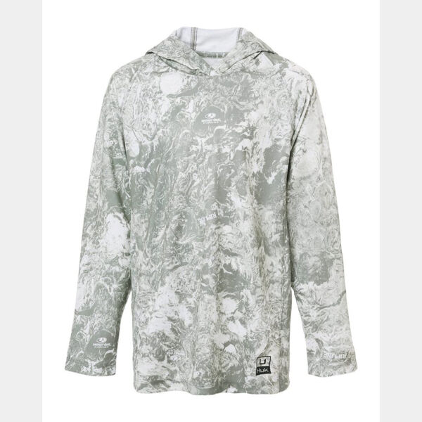 Youth Pursuit Mossy Oak Printed Hooded Long Sleeve T-Shirt Thumbnail
