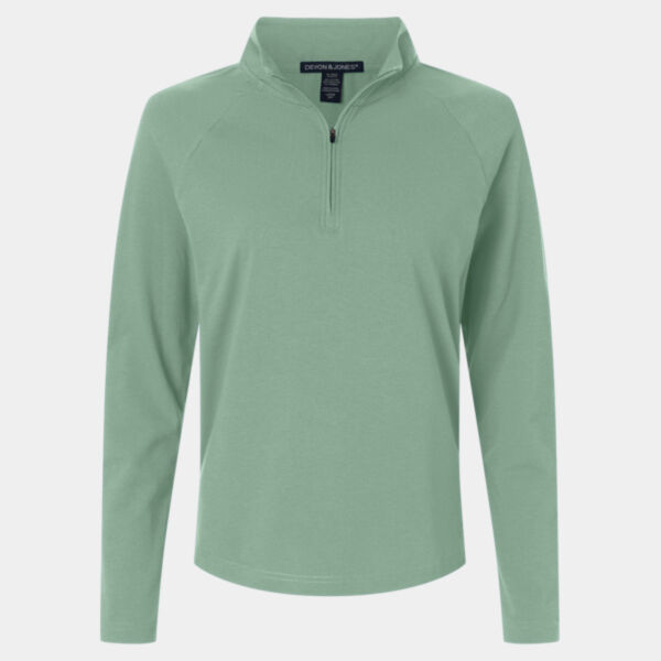 Women's Seaton Pebble Textured Quarter-Zip Pullover Thumbnail