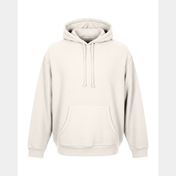 Unisex Corded Pullover Hooded Sweatshirt Thumbnail