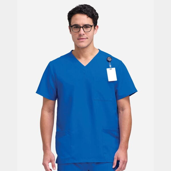 Men's V-Neck 3 Pocket Scrub Top Thumbnail