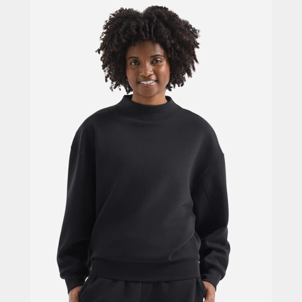 Women's Luxe Mock Neck Sweatshirt Thumbnail