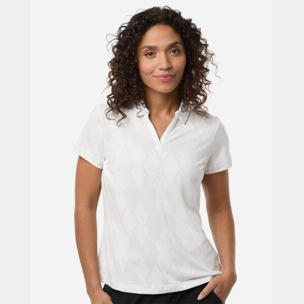 Women's Textured Jacquard Polo Thumbnail