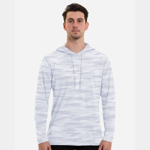 Men's Low Pro Tech Camo Hooded Long Sleeve T-Shirt Thumbnail