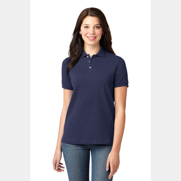 Women's Heavyweight Cotton Pique Polo Thumbnail