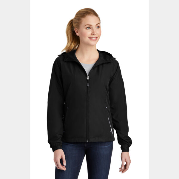 Women's Colorblock Hooded Raglan Jacket Thumbnail