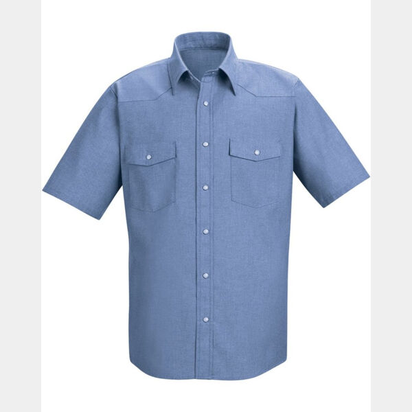 Men's Deluxe Western Style Short Sleeve Shirt Thumbnail