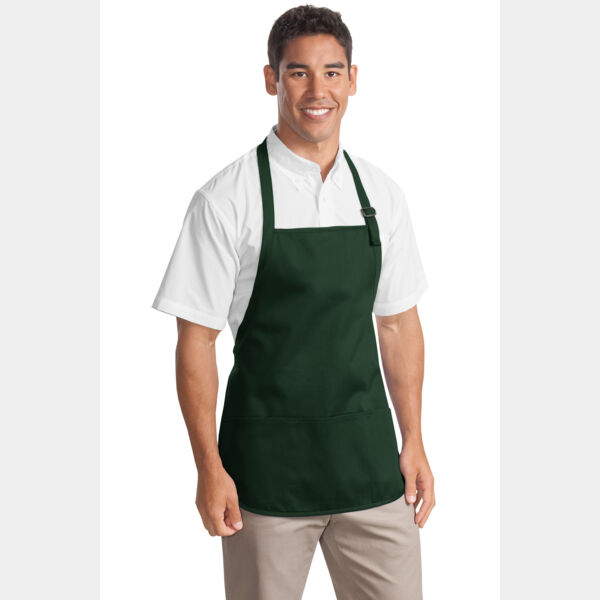 Medium Length Apron with Pouch Pockets Thumbnail