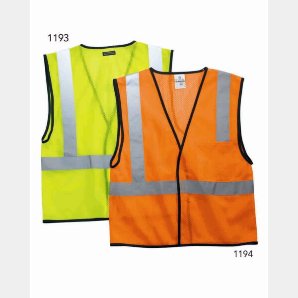 Unisex Economy Single Pocket Hook-and-Loop Mesh Vest Thumbnail