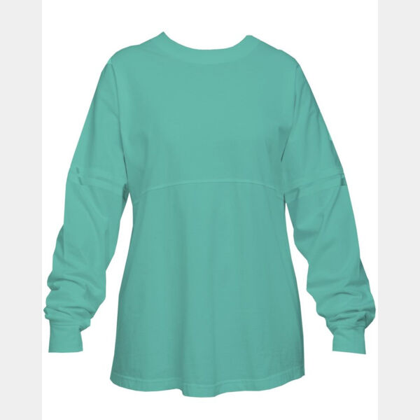 Women's Jersey Pom Pom Long Sleeve T-Shirt Thumbnail