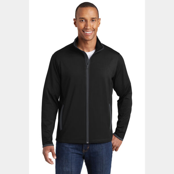 Sport Wick ® Stretch Contrast Full Zip Jacket Thumbnail