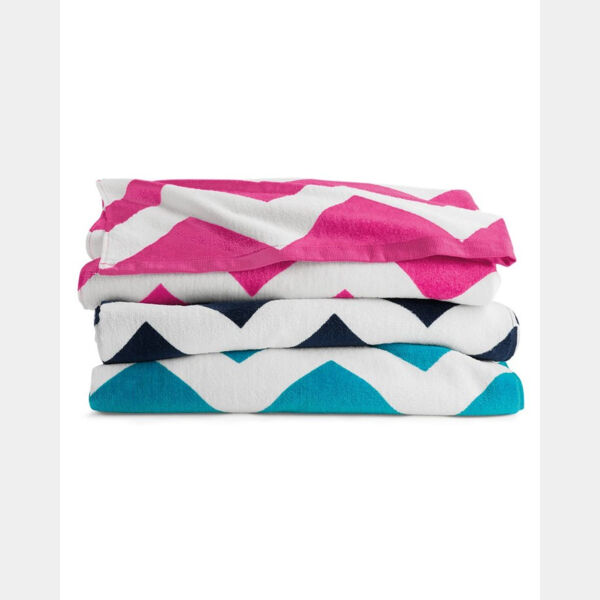 Chevron Velour Beach Towel Thumbnail