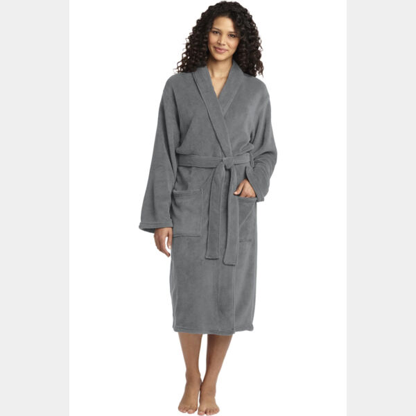 Plush Microfleece Shawl Collar Robe Thumbnail
