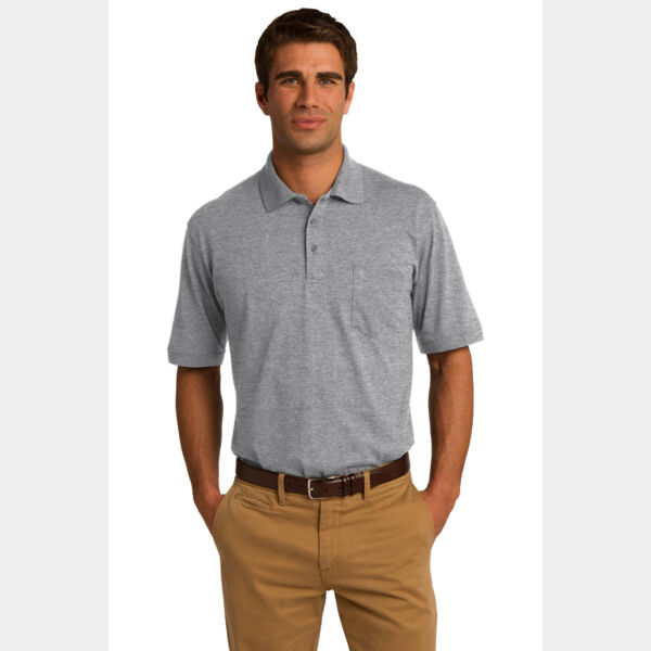 Core Blend Jersey Knit Pocket Polo Thumbnail