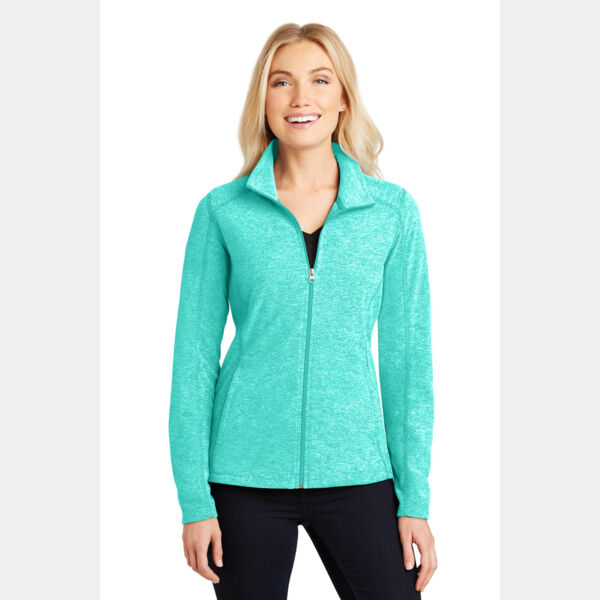 Women's Heather Microfleece Full Zip Jacket Thumbnail