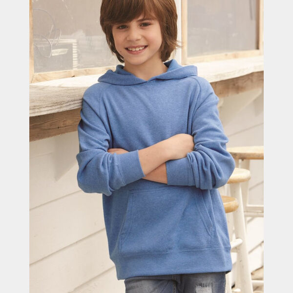 Youth Lightweight Special Blend Raglan Hooded Sweatshirt Thumbnail