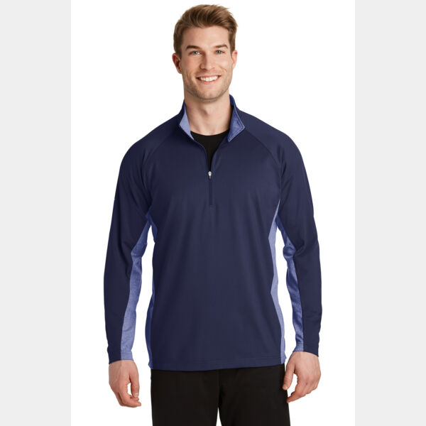 Sport Wick ® Stretch Contrast 1/4 Zip Pullover Thumbnail