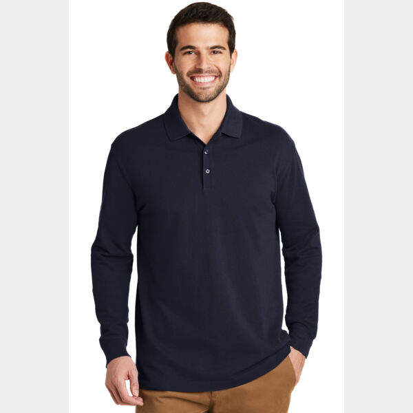 EZCotton ® Long Sleeve Polo Thumbnail