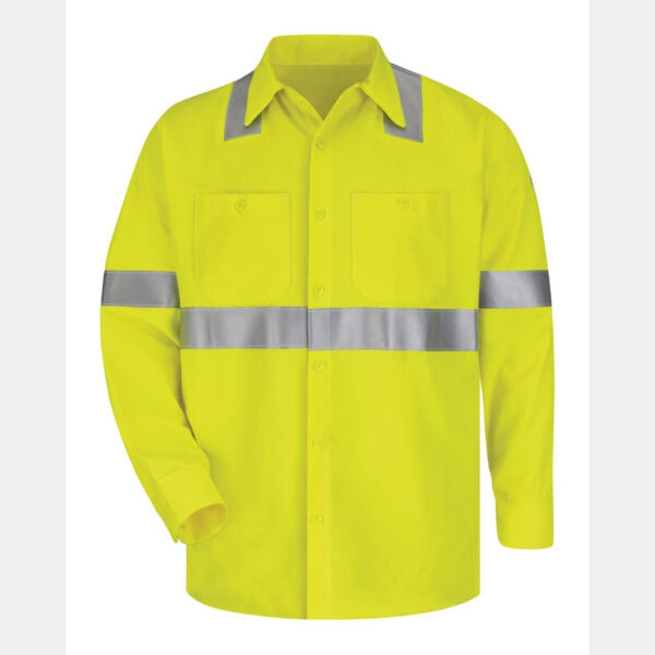 Men's High Visibility Long Sleeve Work Shirt Thumbnail
