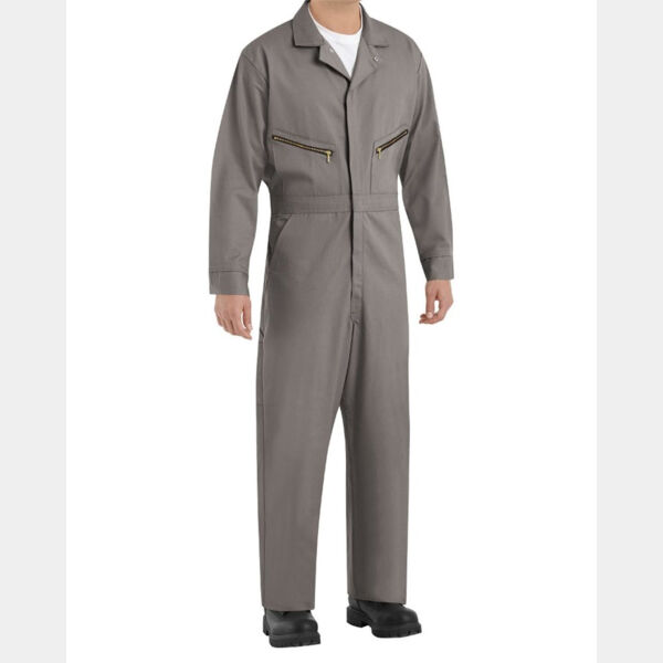 Men's Extended Sizes Zip-Front Cotton Coverall Thumbnail