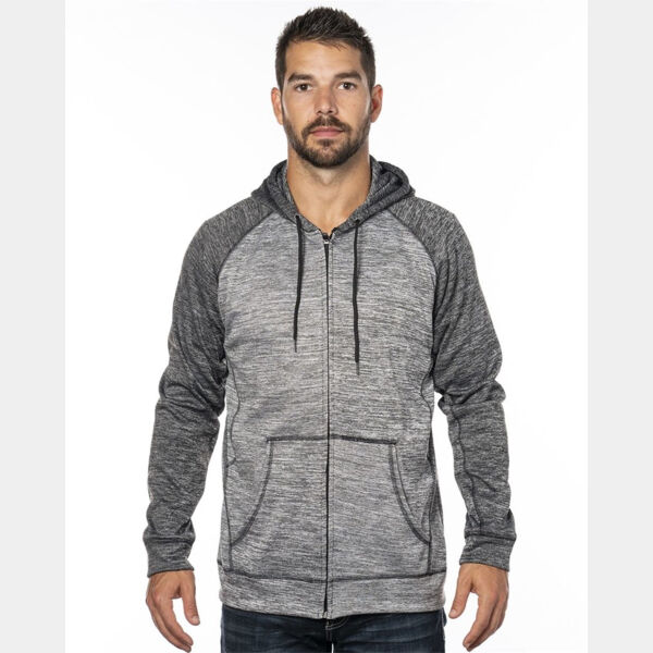Men's Performance Raglan Full-Zip Sweatshirt Thumbnail