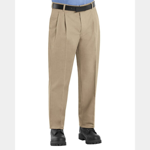 Men's Odd-Extended Sizes Pleated Twill Slacks Thumbnail